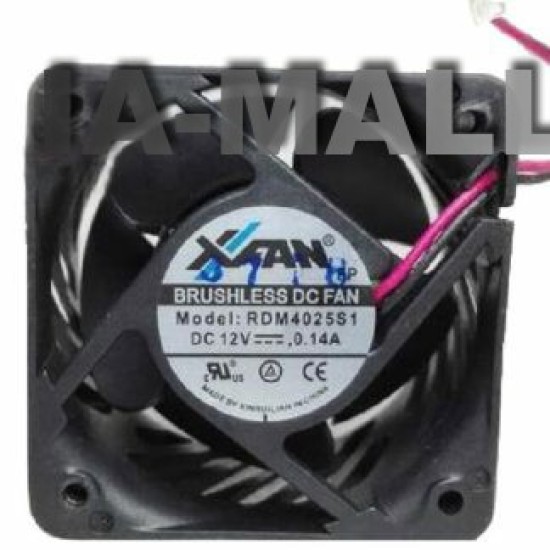 XFan RDM4025S1 DC12V 0.14A 40x40x25mm 2Pin 2wire Cooling Fan