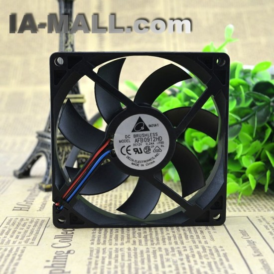 Delta AFB0912HD -F00 DC 12V 0.24A 90X90Xmm 3-wire Server Square Fan