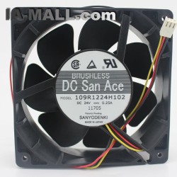 Sanyo 109R1224H102 24V 0.25A 12CM Cooling Fan