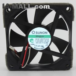 SUNON KDE17PHVX 12V 2.9W 7CM 7015 3-wire cooling fan