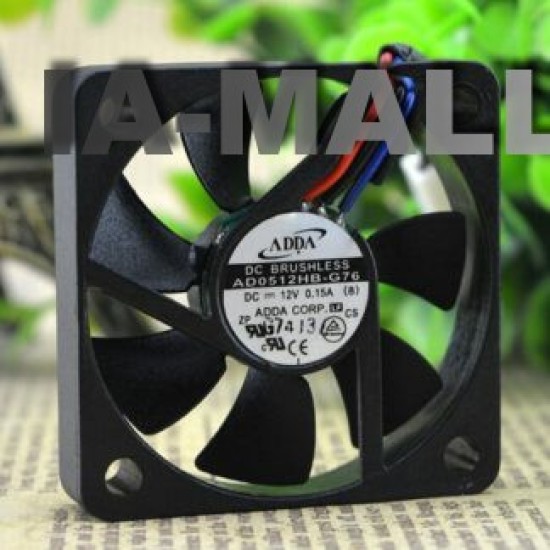 ADDA AD0512HB-G76 DC12V 3P 50*50*10M radiator equipment fan
