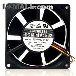 SANYO 109P0924H1 24V 0.14A 9CM double ball cooling fan
