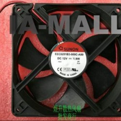 SUNON EEC0251B3-000C-A99 DC12V 1.9W 2-line Mute Cooling Fan