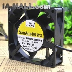 SanAce80WS 9WS0824H402 24V 0.09A Double ball bearing cooling fan