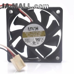AVC F6015B12MY DC12V 0.15A dual ball mute chassis cooling fan
