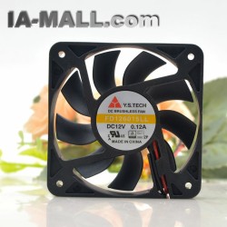 Y.S.TECH FD126015LL 6CM 12V 0.12A 2 wire double ball silent cooling fan