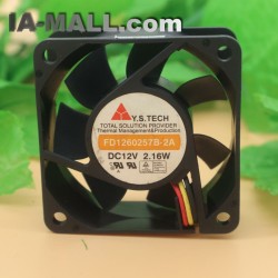 Y.S.TECH FD1260255B-2A DC12V 1.44W 3-wire Cooling Fan