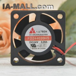 Y.S.TECH  FD244020HS DC24V 0.05A printer cooling fan