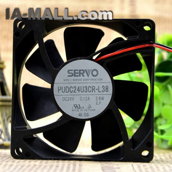 Servo PUDC24U3CR-L38 DC24V 0.12A 2.8W cooling fan